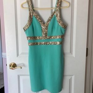 Brand New turquoise fitting dress